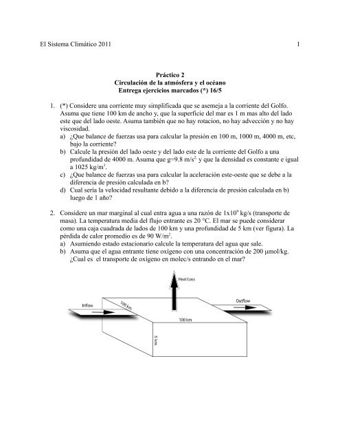 El Sistema Climático 2011 1 Práctico 2 Circulación de la atmósfera y ...