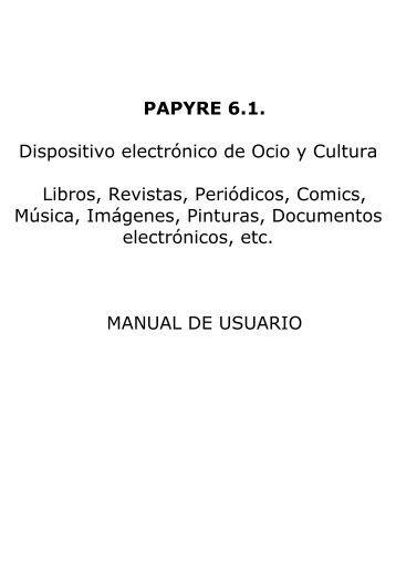 Manual de Usuario Papyre 6.1