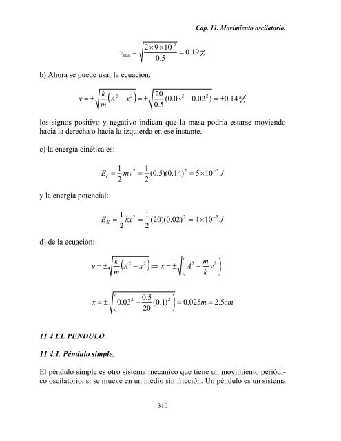 CapÃ­tulo 11. Movimiento Oscilatorio - DGEO