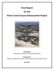 Final Report for the Pismo Creek Estuary Enhancement Project