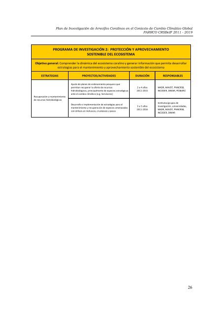 ANEXO C1_29. PLAN DE INVESTIGACIONES ARRECIFES ...