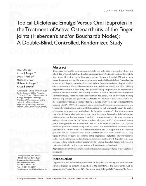 topical Diclofenac emulgel Versus Oral ibuprofen in the treatment of