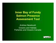 Inner Bay of Fundy Salmon Presence Assessment Tool - COINAtlantic