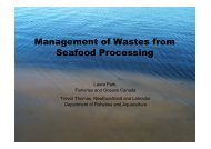 Management of Wastes from Seafood Processing - COINAtlantic