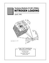 Technical Bulletin 91-001 Nitrogen Loading - Cape Cod Commission