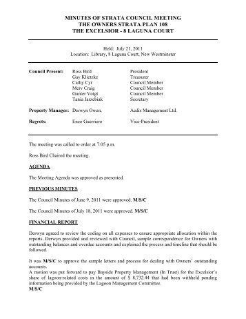 strata meeting minutes template