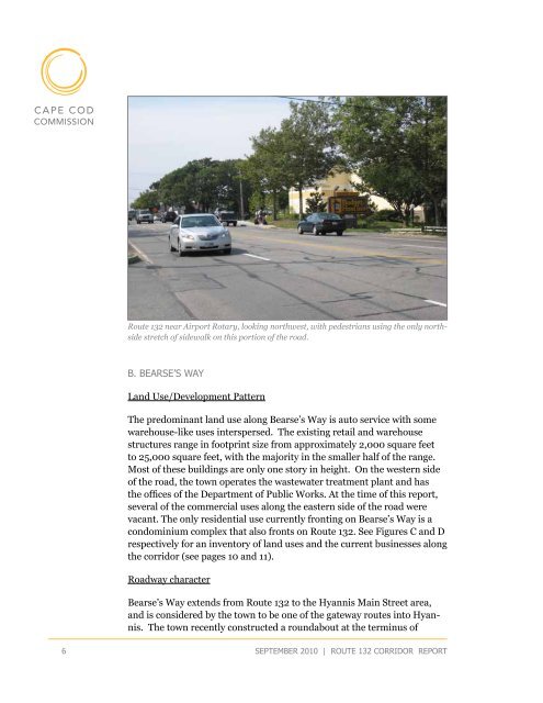 Route 132 Corridor Report - Cape Cod Commission