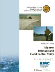 Nipomo Drainage and Flood Control Study - SLOCountyWater.org