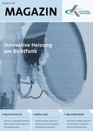 Innovative Heizung am Richtfunk - Kellner Telecom GmbH