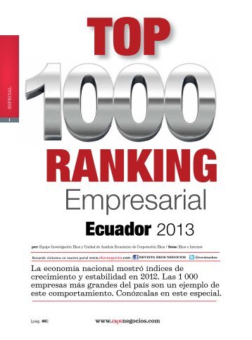 Top 1000 Ranking Empresarial - Ekos Negocios