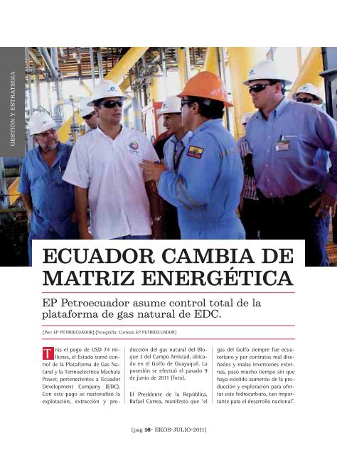 Descargar revista en .pdf - Ekos Negocios