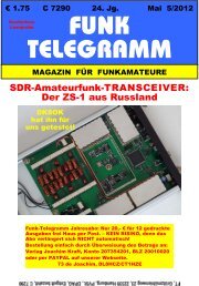 Licht aus dem Osten: SDR-Transceiver ZS-1 - Funk-Telegramm