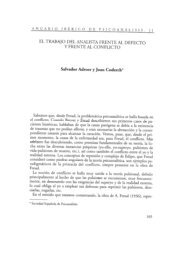 el trabajo del analista frente al defecto y frente al conflicto