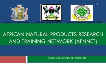 Overview of AFNNET at Sokoine University of Agriculture (SUA)