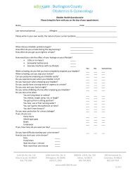 Bladder Health Questionnaire - Advocare