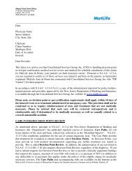 NJ CSG Dear Provider letter for MLAH NJ DOBI ... - Csg-inc.net