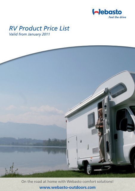 RV Product Price List - Webasto