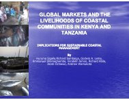 GLOBAL MARKETS AND THE LIVELIHOODS OF COASTAL ...