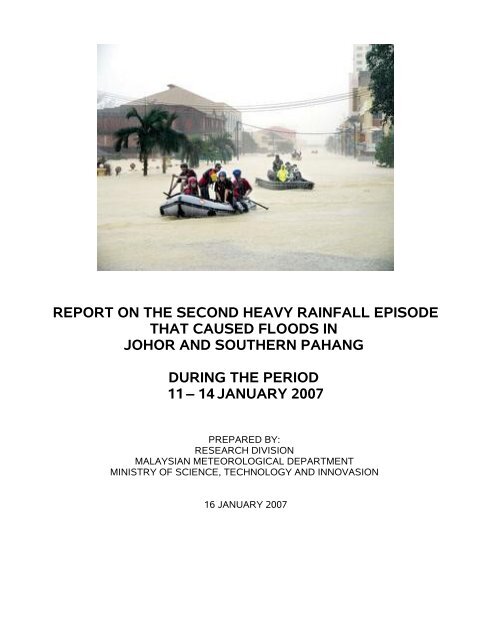 Report On Heavy Rainfall That Caused Floods in Johore and south ...