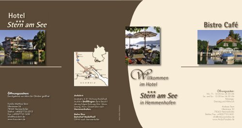 Willkommen im Hotel Stern am See in Hemmenhofen