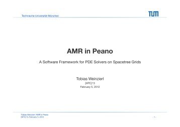 AMR in Peano - The Numerical Mathematics Group - King Abdullah ...