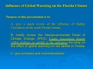 Water: Paul Trimble, South Florida Water Management District