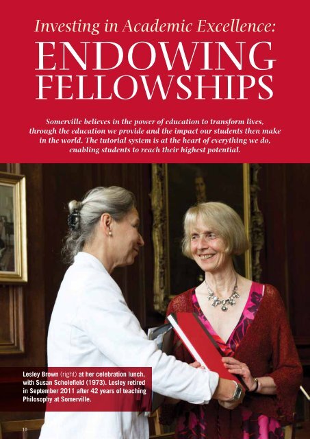 Somerville College Ë Report for Donors