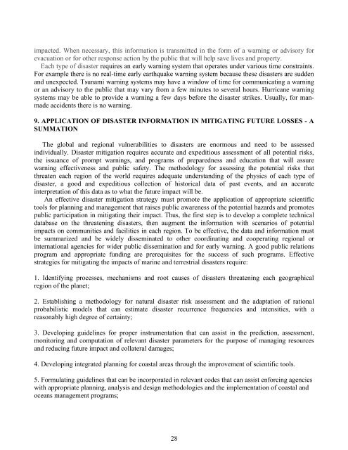 vulnerabilities - strategies for mitigating impacts - Disaster Pages of ...