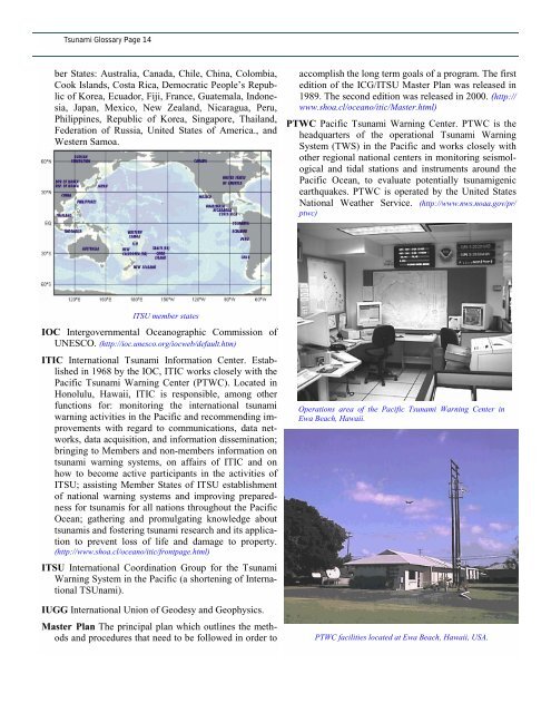 TSUNAMI GLOSSARY - Disaster Pages of Dr George, PC