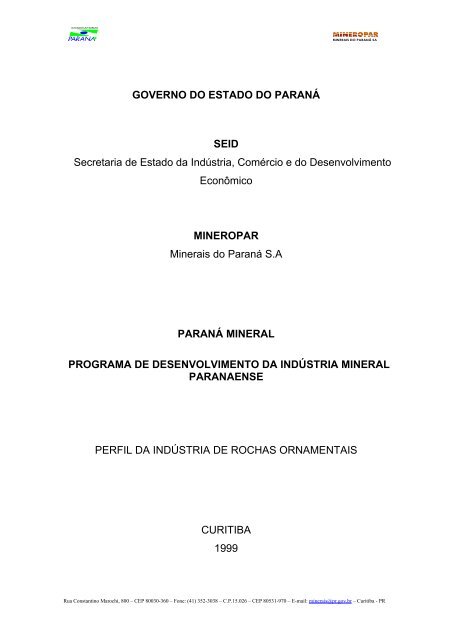 MINERAIS DO PARANÃ S - uri=mineropar.pr.gov