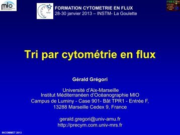 Tri par CytomÃ©trie en flux - incommet