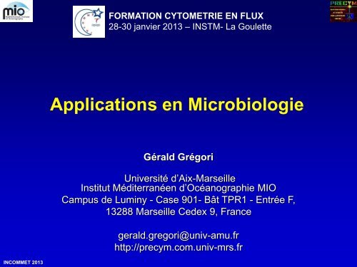 Introduction au tri des cellules par cytometrie en flux - incommet