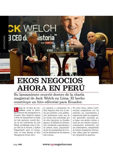 Descargar revista - Ekos Negocios