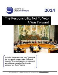 The Responsibility Not To Veto - Citizens for Global Solutions