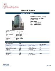 Al-Barrak Shipping Agencies Co. Ltd. - Ocean World Lines