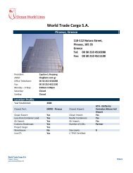 World Trade Cargo S.A. (Headquarter) - Ocean World Lines
