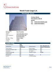 WTC World Trade Cargo S.A. - Branch Office - Ocean World Lines