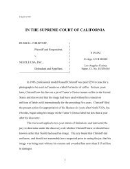 IN THE SUPREME COURT OF CALIFORNIA - Davis Wright Tremaine