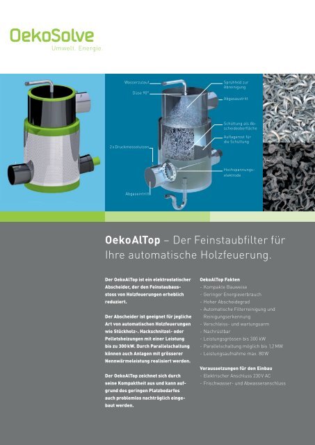 Flyer OekoAlTop - OekoSolve AG