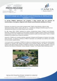 ITANCIA - ALCATEL-LUCENT en France