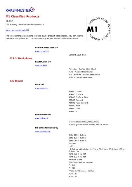 M1 Classified Products - Giga