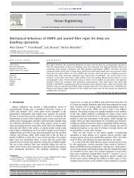 Mechanical behaviour of HMPE and aramid fibre ropes for ... - climcor