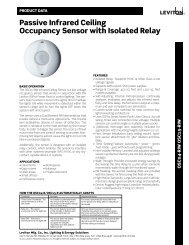 passive Infrared ceiling occupancy Sensor with Isolated relay - Leviton