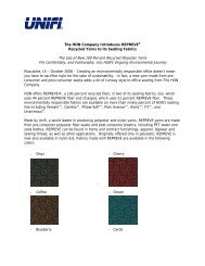 The Use of New 100-Percent Recycled Polyester Yarns ... - Repreve