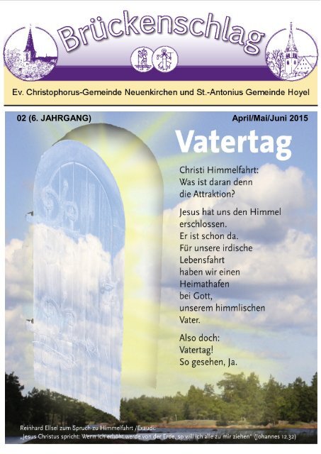 Brückenschlag  April/Mai/Juni 2015 als e-Paper