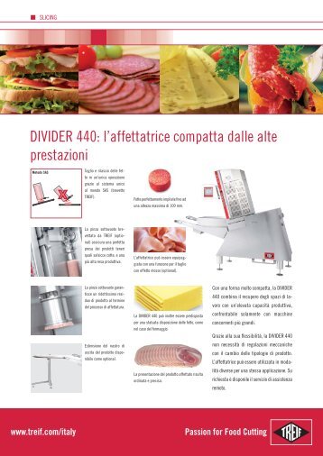 DIVIDER 440: l'affettatrice compatta dalle alte prestazioni - Treif