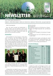 NEWSLETTER - Golf- und Landclub Haghof