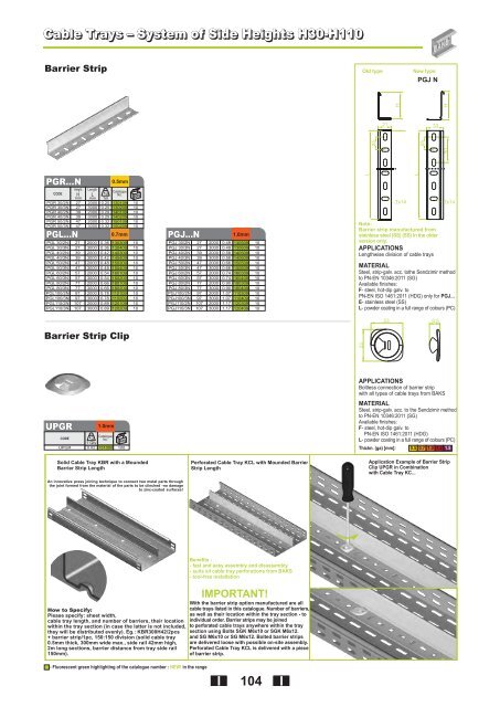 Cable Trays - Baks