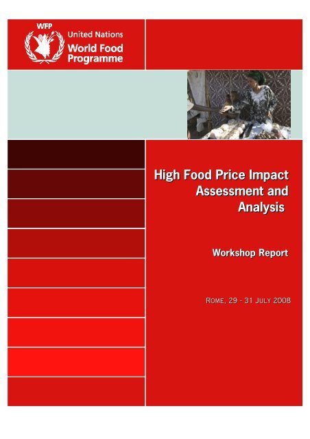 High Food Price Impact Assessment and Analysis - WFP Remote ...