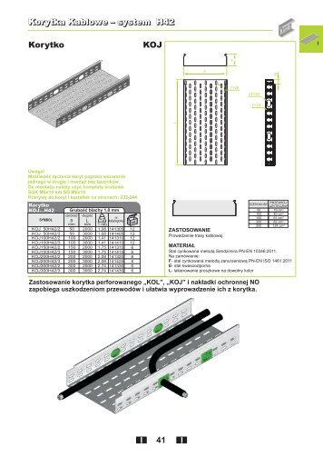 41 III III I I Korytka Kablowe â system H42 Korytka Kablowe ... - Baks